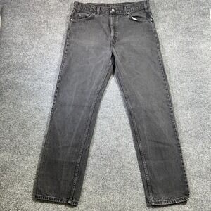 Levi's 505 Jeans (Fits 36x32) Black Faded Orange Tab Straight Leg Vintage 1996